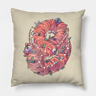 Pastel Mongolian Death Worm Pillow