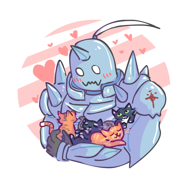 Fullmetal Alphonse and Kittens by sky665