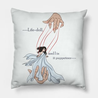 The puppet and the puppeteer Pillow