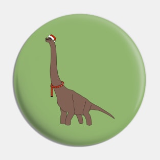 Christmas Brown Dinosaur Digital Art | Christmas Special | illusima Pin