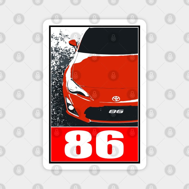 Toyota 86 Magnet by 5thmonkey