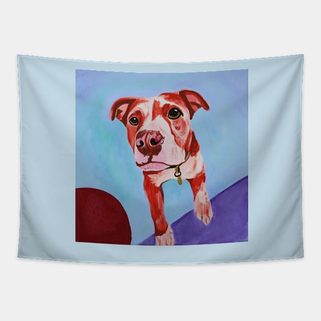 Oh, Honey Pitbull Tapestry by AmandaAAnthony