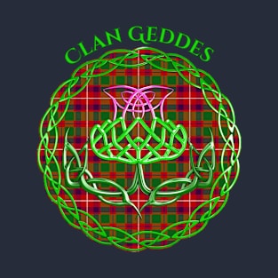 Geddes Scottish Tartan Celtic Thistle T-Shirt