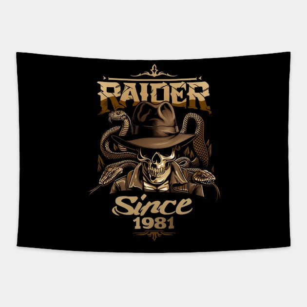 Raider since 1981 - Indy Tapestry by Fenay-Designs