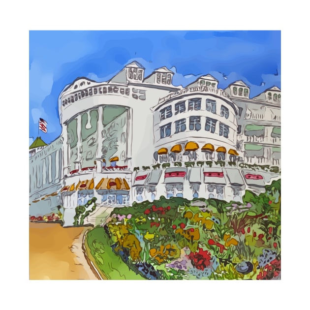 Grand Hotel in Mackinaw Island, Michigan by WelshDesigns