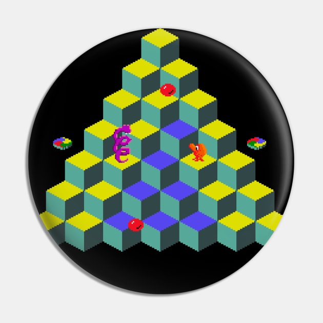 Q Bert Pin by allysontx