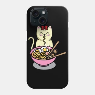 eating cat Phone Case