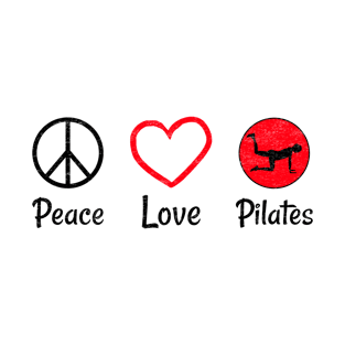 Peace Love And Pilates - Peace Lover - Pilates Lover T-Shirt