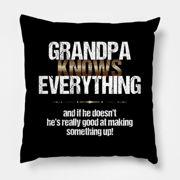 Grandpa Knows Grandparent S Day Pillow by AlfieDreamy 