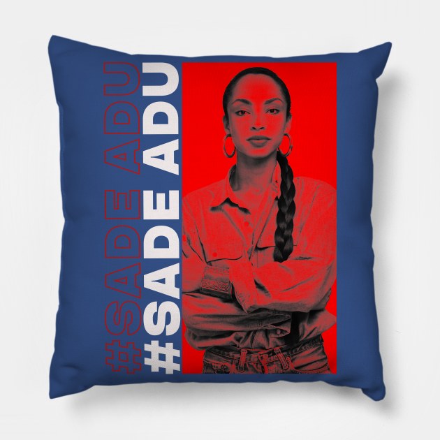 COOL SADE IN RED SPACE Pillow by MiaMagic