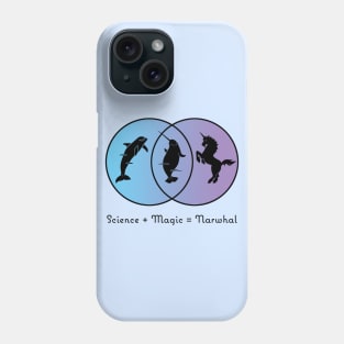 Science + Magic = Narwhal Phone Case