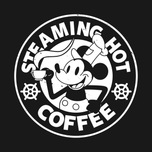 Steaming Hot Coffee Steamboat Willie Coffee T-Shirt