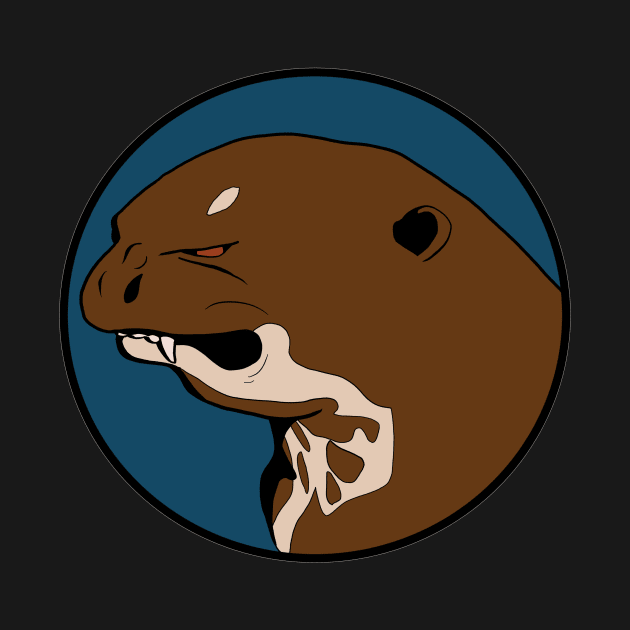 Angry Otter - Funny Animal Design by Animals in Design