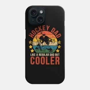 Ice Hockey Dad Funny Vintage Hockey Father's Day Gift Phone Case