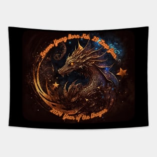 2024 Forever Young Leap Year Dragon Tapestry