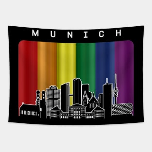 Munich LGBT Rainbow Flag Tapestry