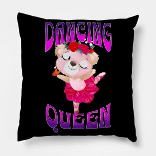 Dancing Queen Ballerina Bear Pillow