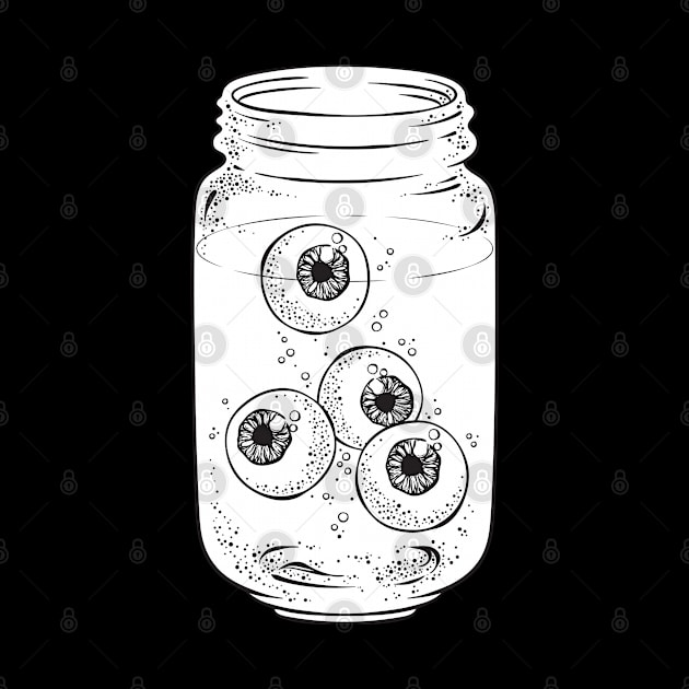 Human Eyes Jar by Wanderer Bat