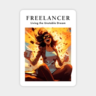 Freelancer: Living the Unstable Dream. Funny Magnet