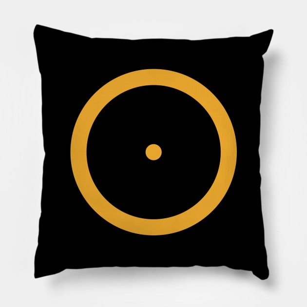 Alchemical Gold Symbol Pillow by Indie Pop