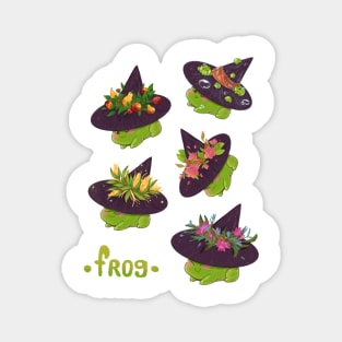 Witchy frog sticker pack Magnet