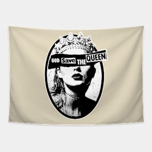 God Save The Queen Taylor Reputation Era Inspired Tapestry