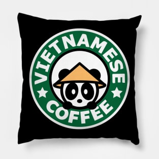 Viet Coffee Panda Pillow