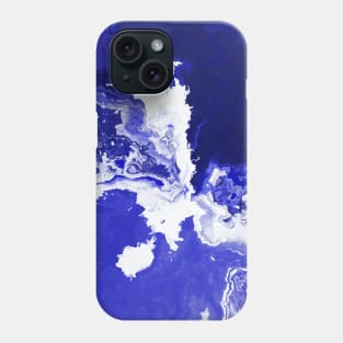 Blue Marble Stone Agate Geode Phone Case