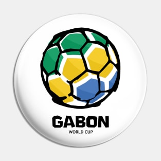 Gabon Football Country Flag Pin