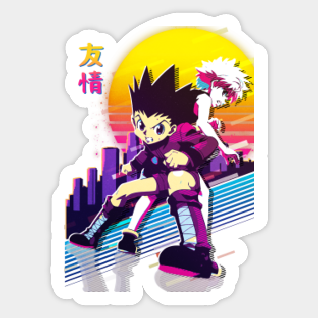 Hunter X Hunter Gon And Killua Gon And Killua Sticker Teepublic These stickers are absolutely gorgeous and i love them so much! hunter x hunter gon and killua