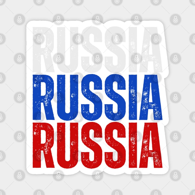 Russia flag, russian flag Magnet by eka123