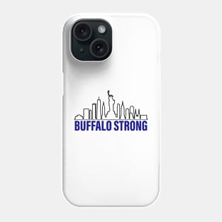 Blue Buffalo Strong New York Skyline Pray For Buffalo Phone Case