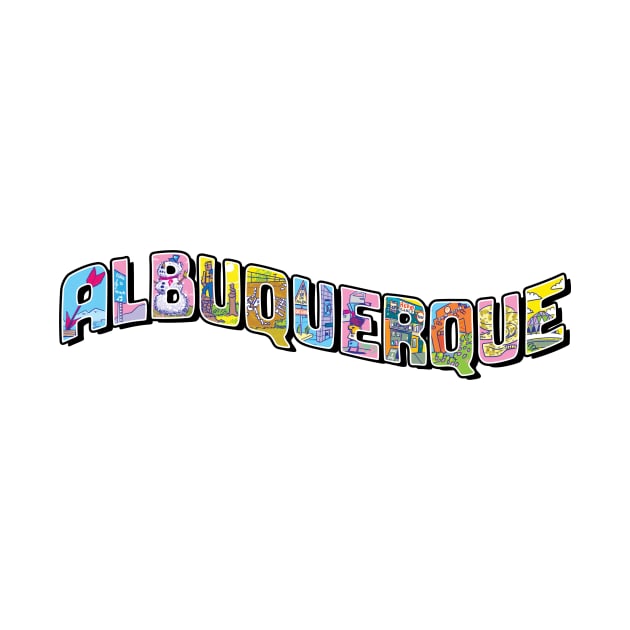 Albuquerque Iconic Landmark Letters by Ryan Dunlavey