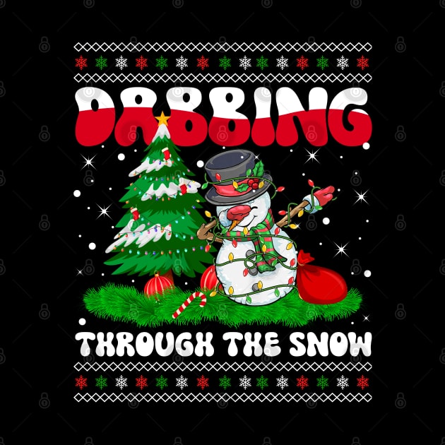 Dabbing Through The Snow Snowman Dab Dance Christmas Lights by wonderws