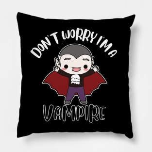 Don't Worry I'm A Vampire Pillow