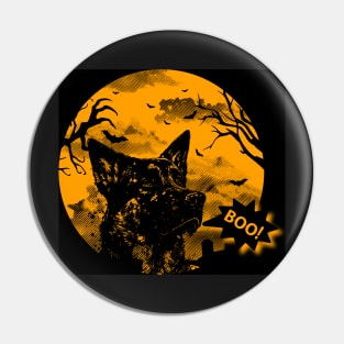 German Shepard Halloween-Boo Pin