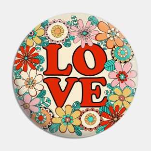 Love floral design Pin