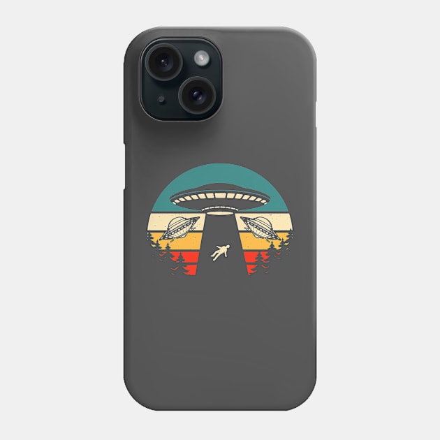 Funny alien t-shirt Phone Case by Kingdom Arts and Designs