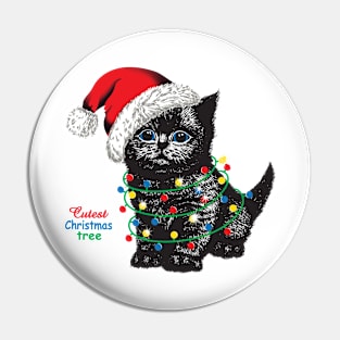 Cute Catmas Tree Pin