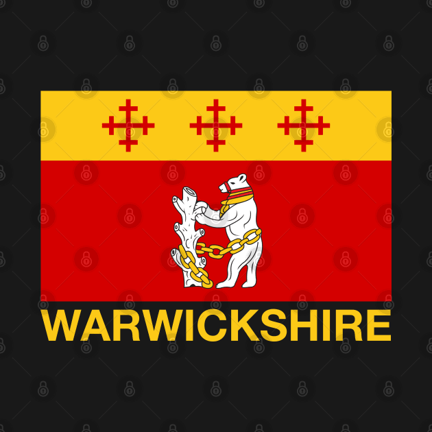 Warwickshire Standing Bear Flag - England by CityNoir