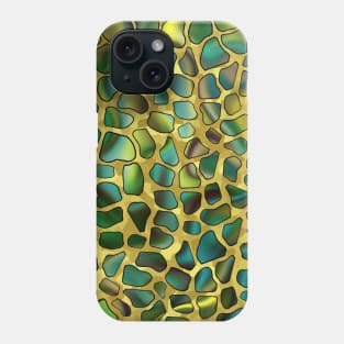 GIRAFFE Spots Animal Print Gold Phone Case