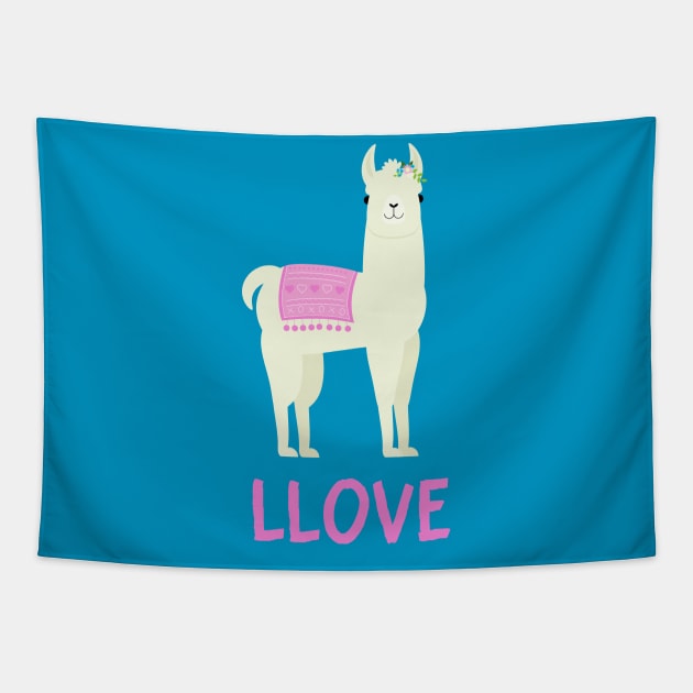 Llama Llove Tapestry by Ahhhvocadoh