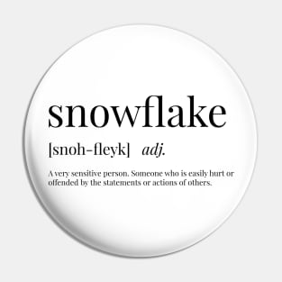 Snowflake Definition Pin