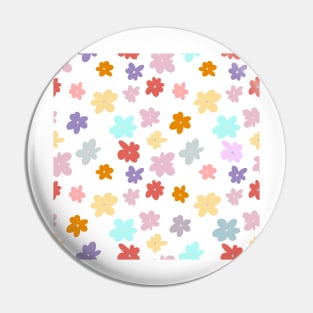 Colourful Flowers 10 Pin