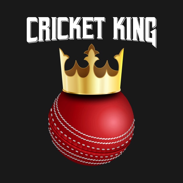 Cricket King Funny Cricket Player Kookaburra by bigD
