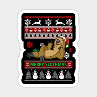 Merry Slothmas – XMAS Ugly Christmas gift Magnet