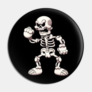 Angry Skeleton Pin