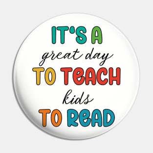 It's A Great Day To Teach Kids To Read Pin