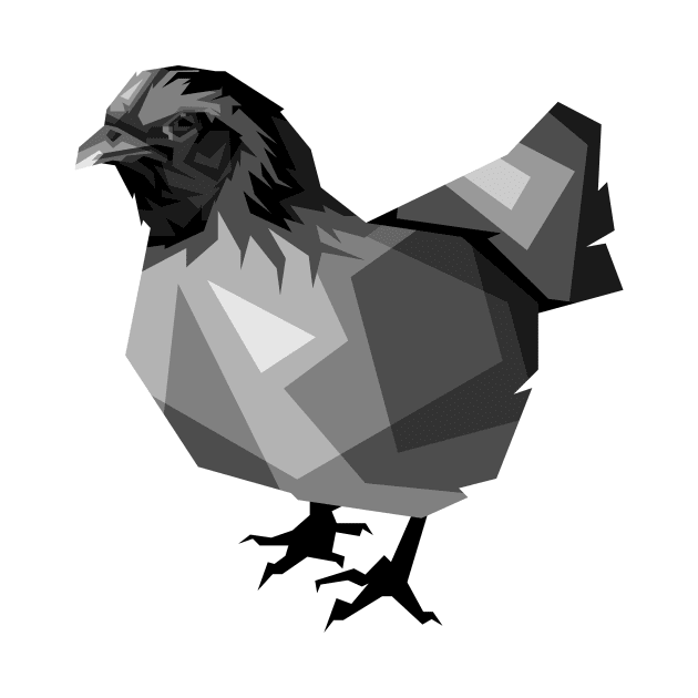 hen chicken grayscale wpap by Rizkydwi