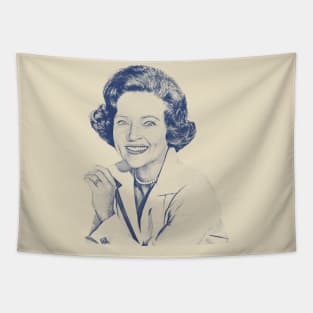 Betty White Vintage Blue Tapestry